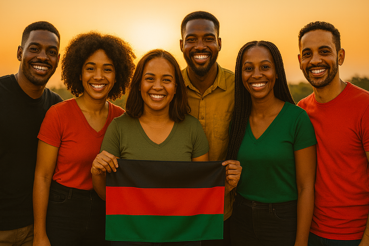 Pan-African sunrise